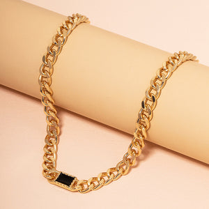 Gold + Black Chain Necklace