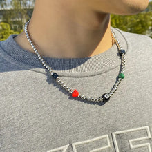 Load image into Gallery viewer, Billiards Heart Beaded Necklace
